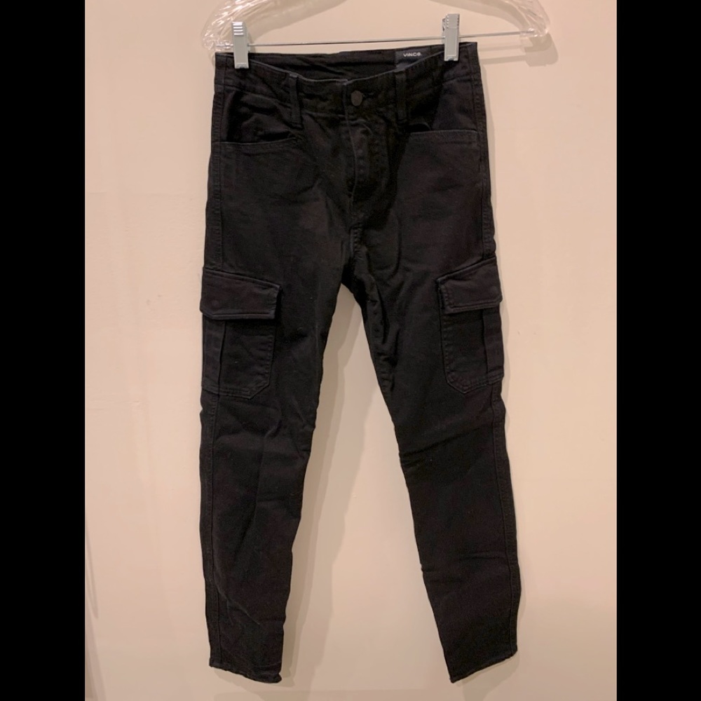 Vince black cargo pants